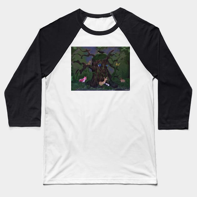 Guardian of the Woods Baseball T-Shirt by kenmo